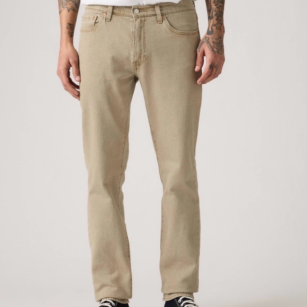 LEVIS 511 TAN SLIM FIT STRAIGHT LEG MENS PANTS SZ 33x30